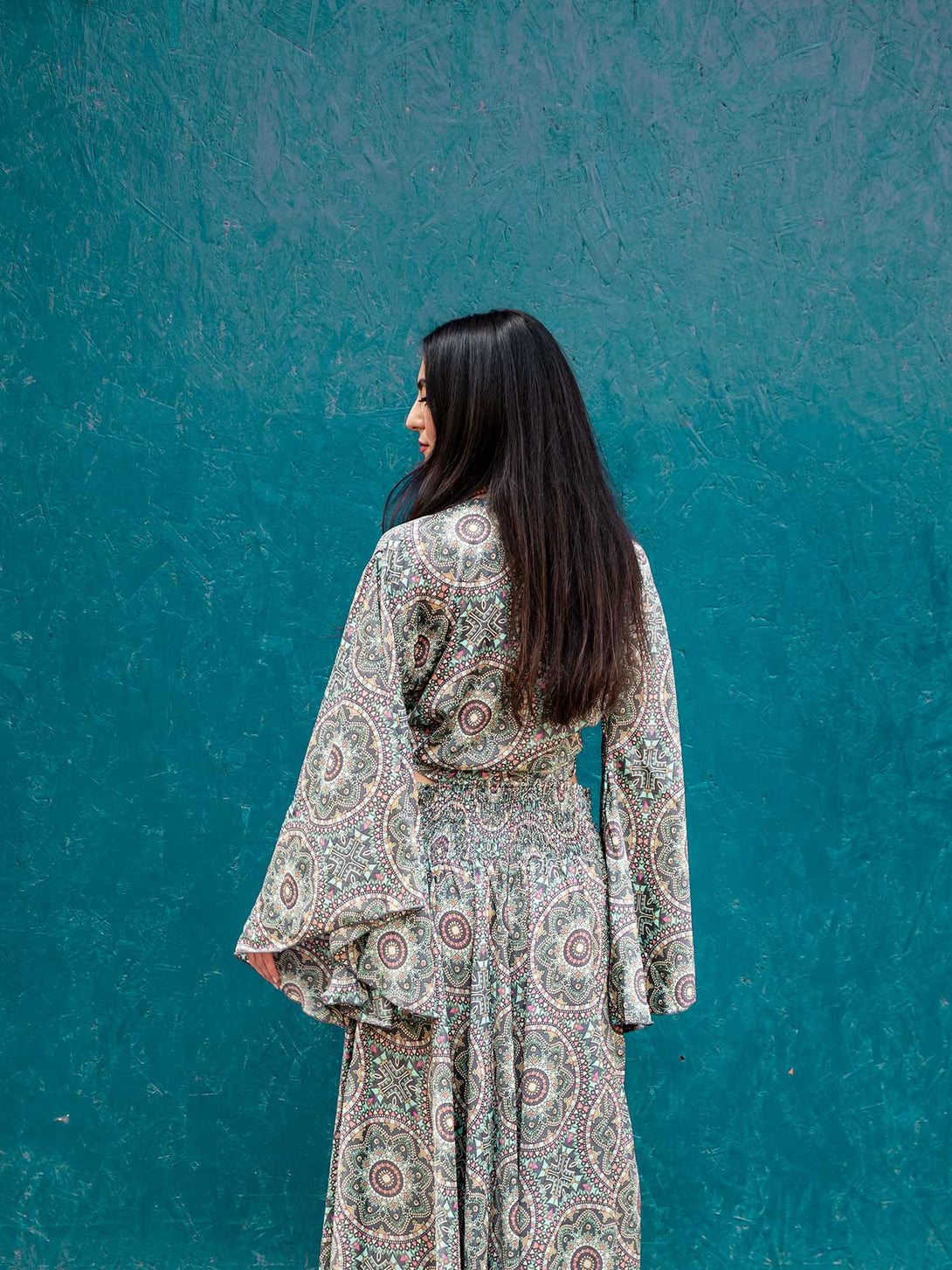 Top in seta fantasia floreale Almarosa-Top-WhyY-Bijondo