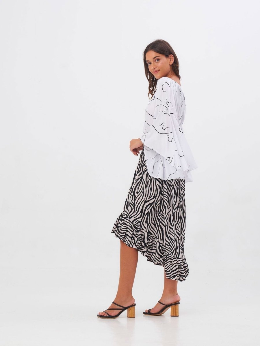 Top Iris - bianco - Bijondo