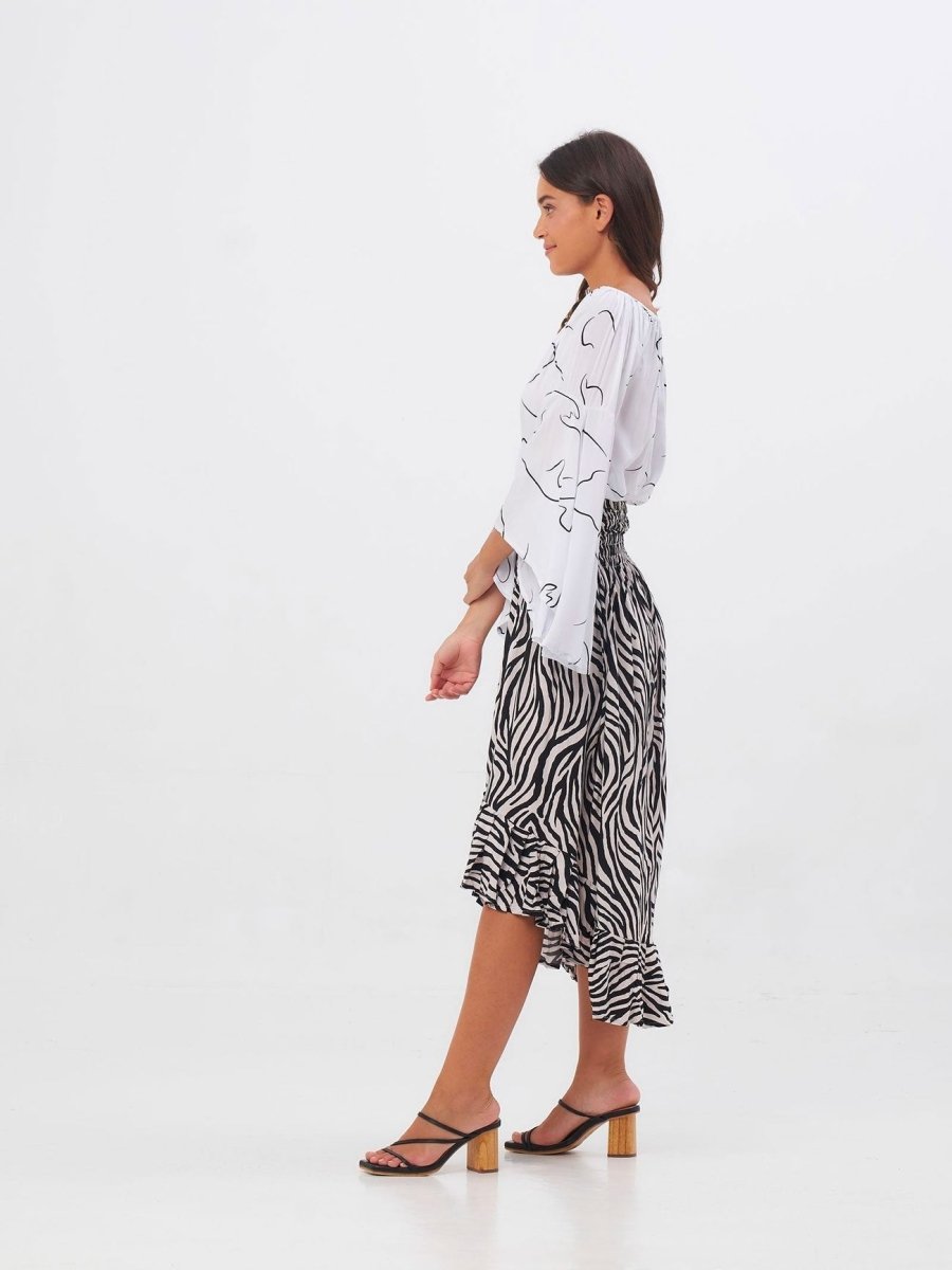 Top Iris - bianco - Bijondo