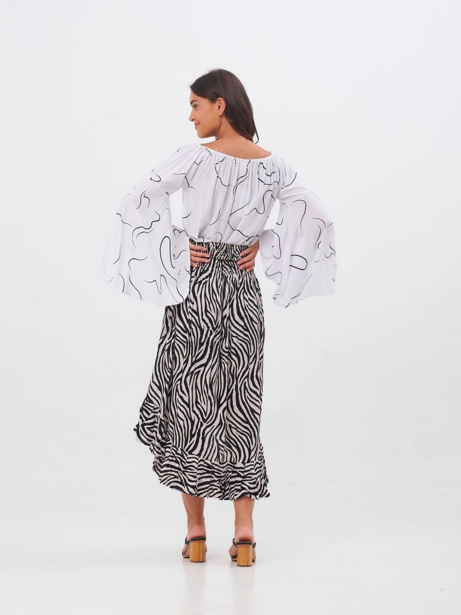 Top Iris - bianco - Bijondo