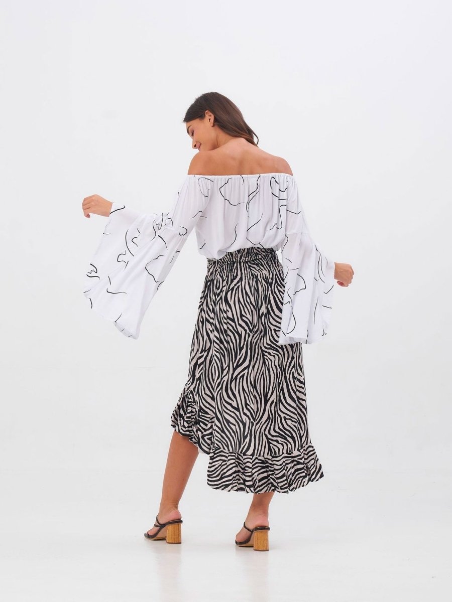 Top Iris - bianco - Bijondo