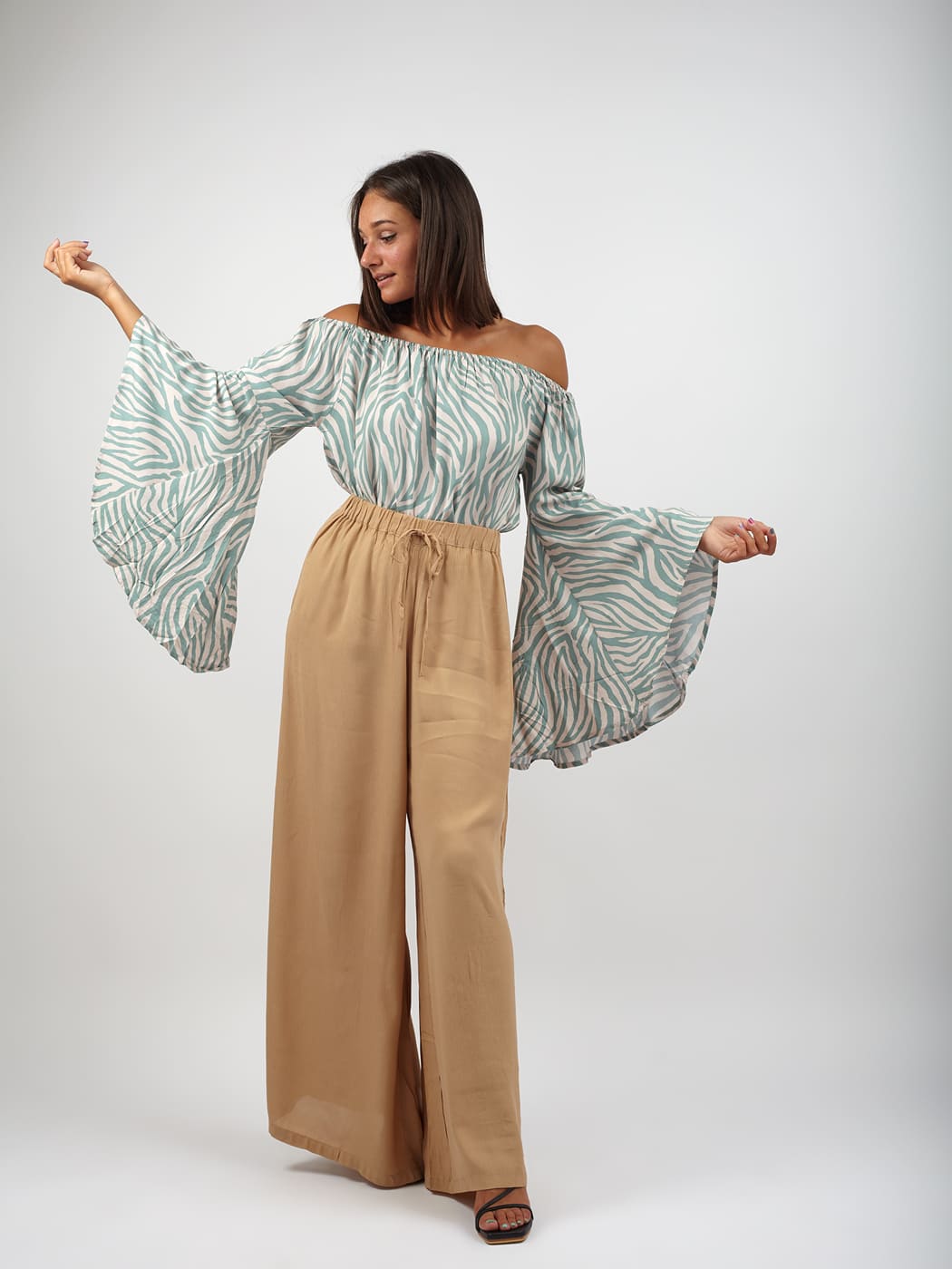 Top Iris - menta - Bijondo