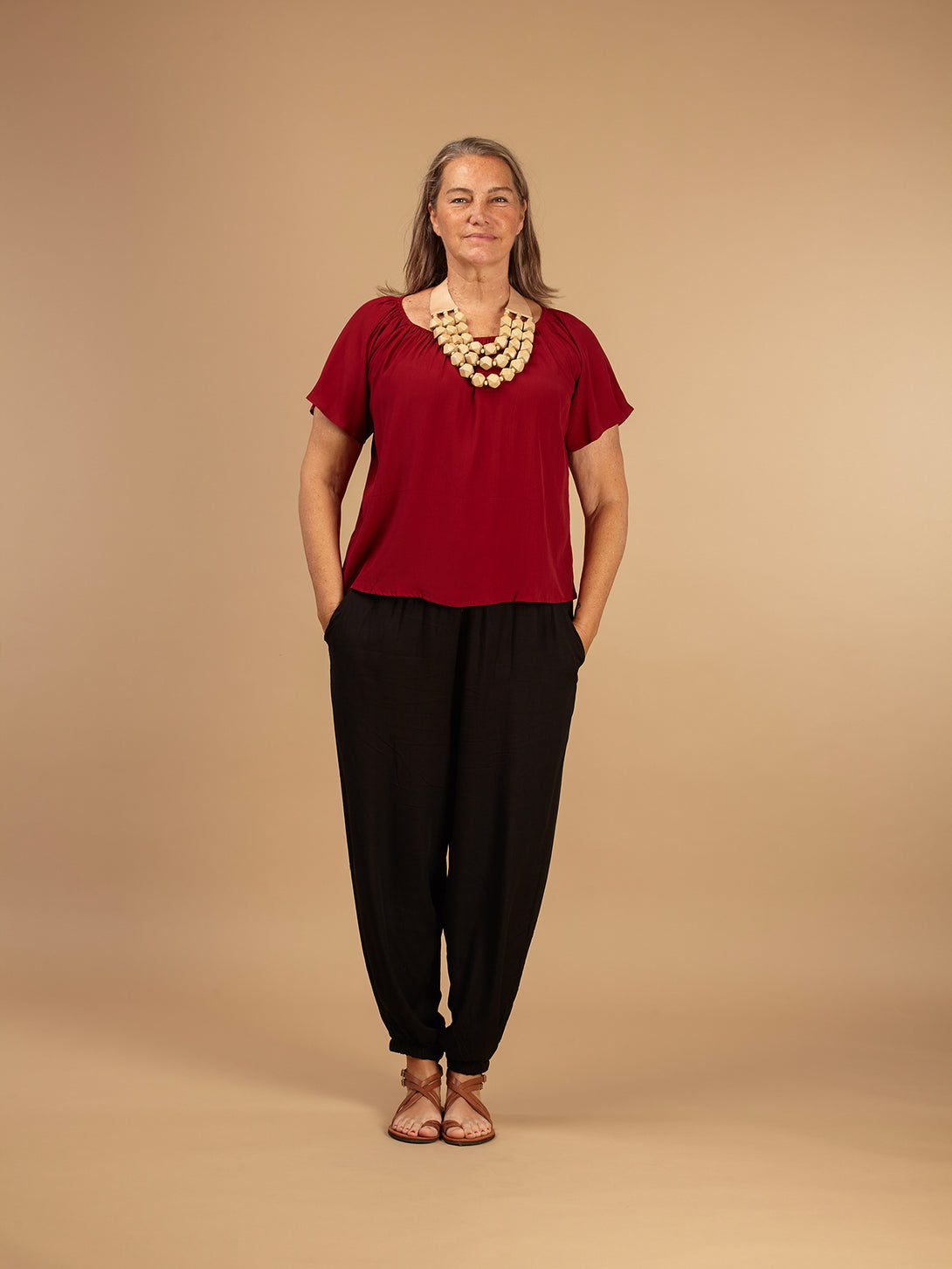 Top rayon off-shoulder Lulu-Top-Bijondo-Bijondo