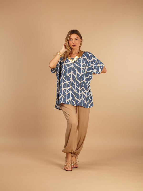 Top seta Linda-top-WhyY-Blu-taglia unica-Bijondo