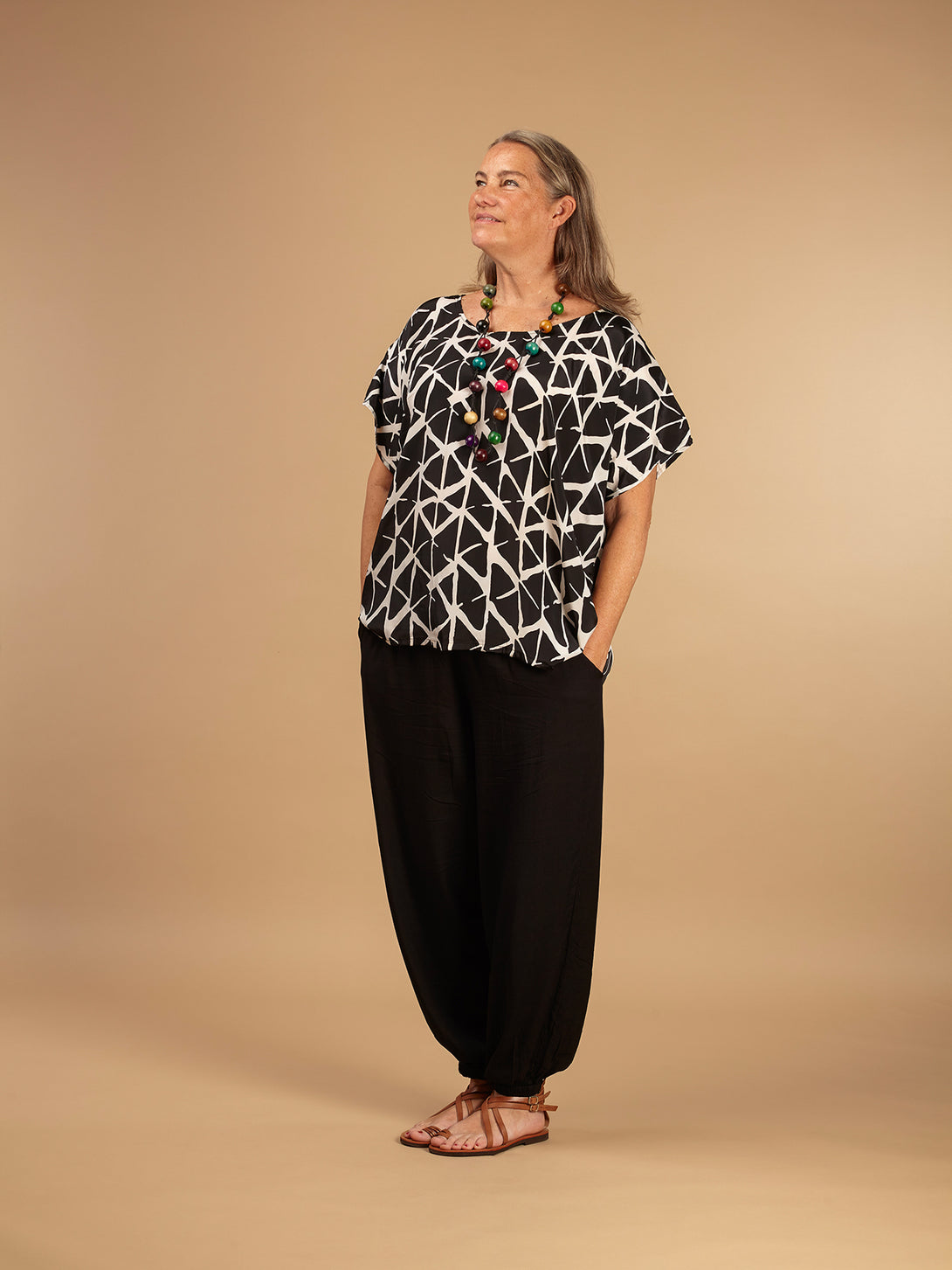 Top seta Linda-top-WhyY-Nero-taglia unica-Bijondo