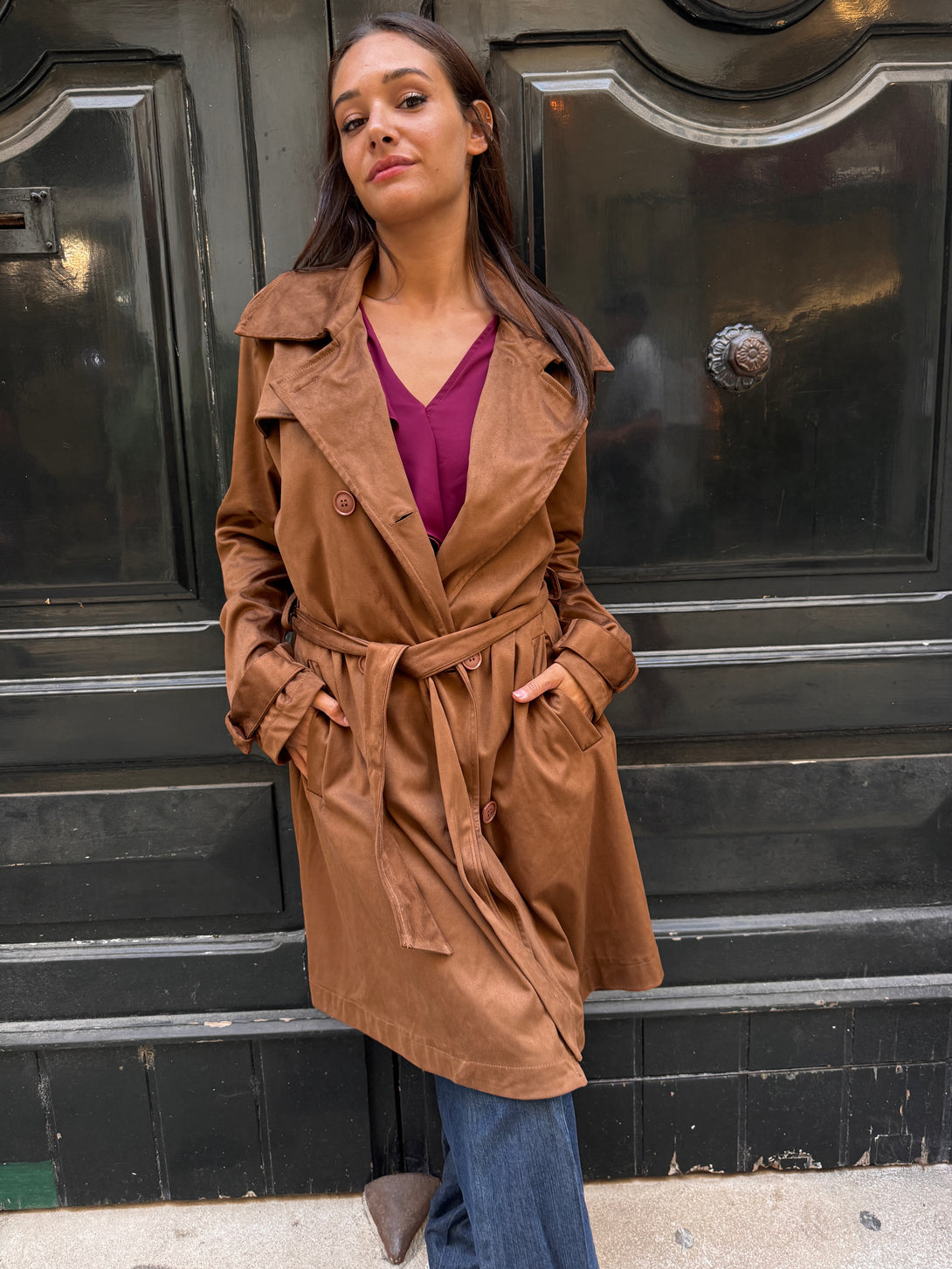 Trench suede dainetto Lilo-Cappotto-Bijondo-Bijondo