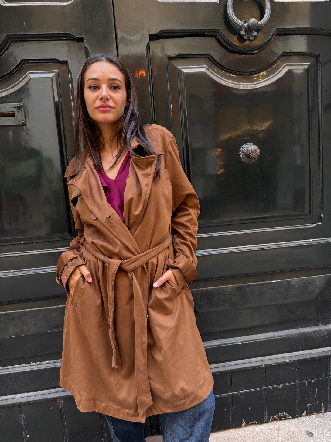 Trench suede dainetto Lilo-Cappotto-Bijondo-Bijondo