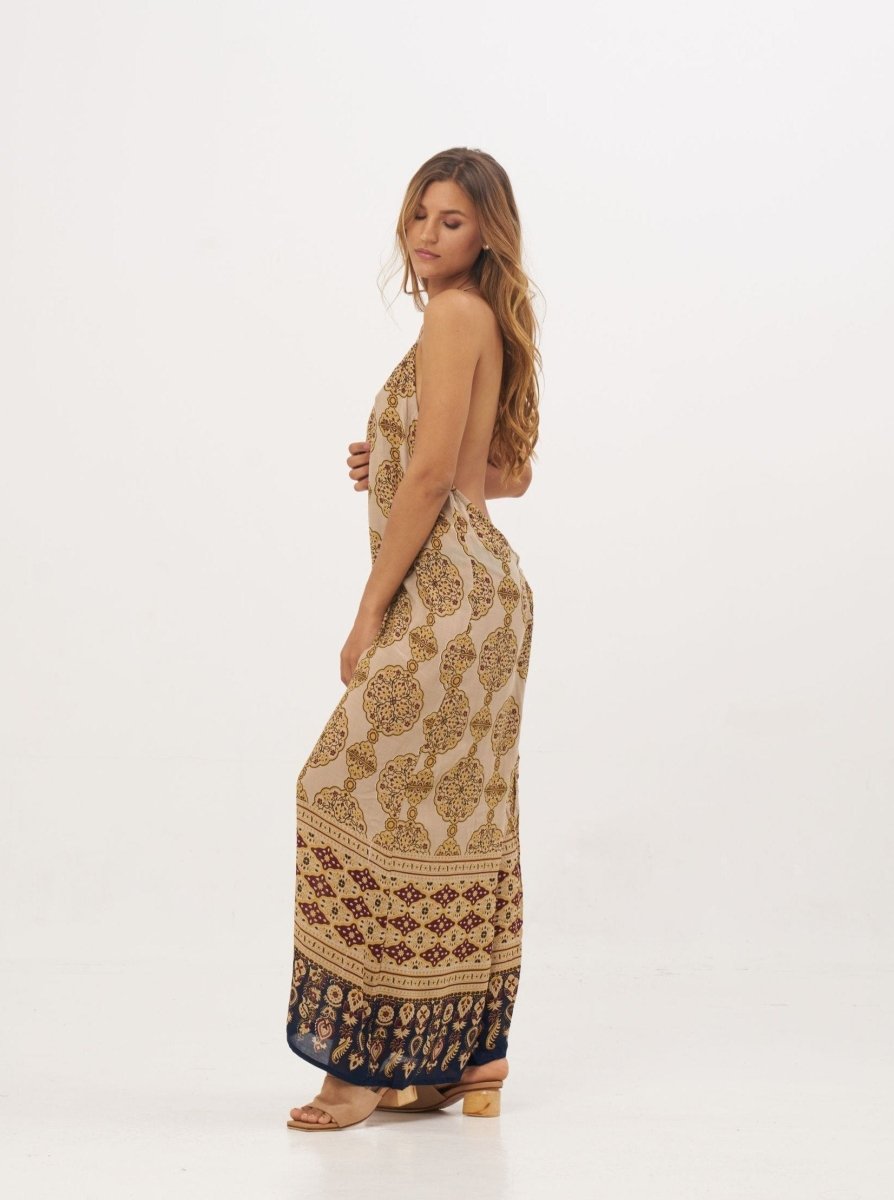 Tuta Dani rayon leggero - beige - Bijondo