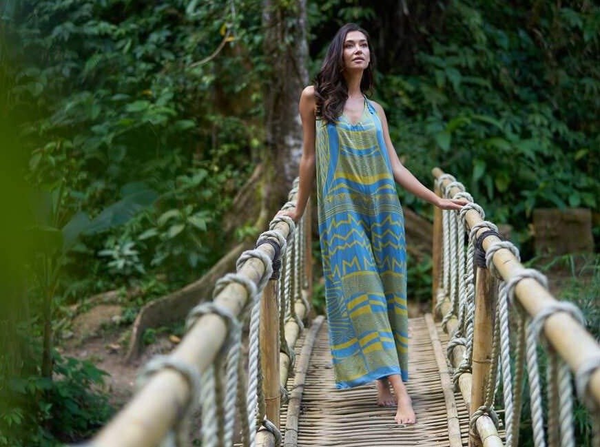 Tuta Dani rayon leggero - burro - Bijondo