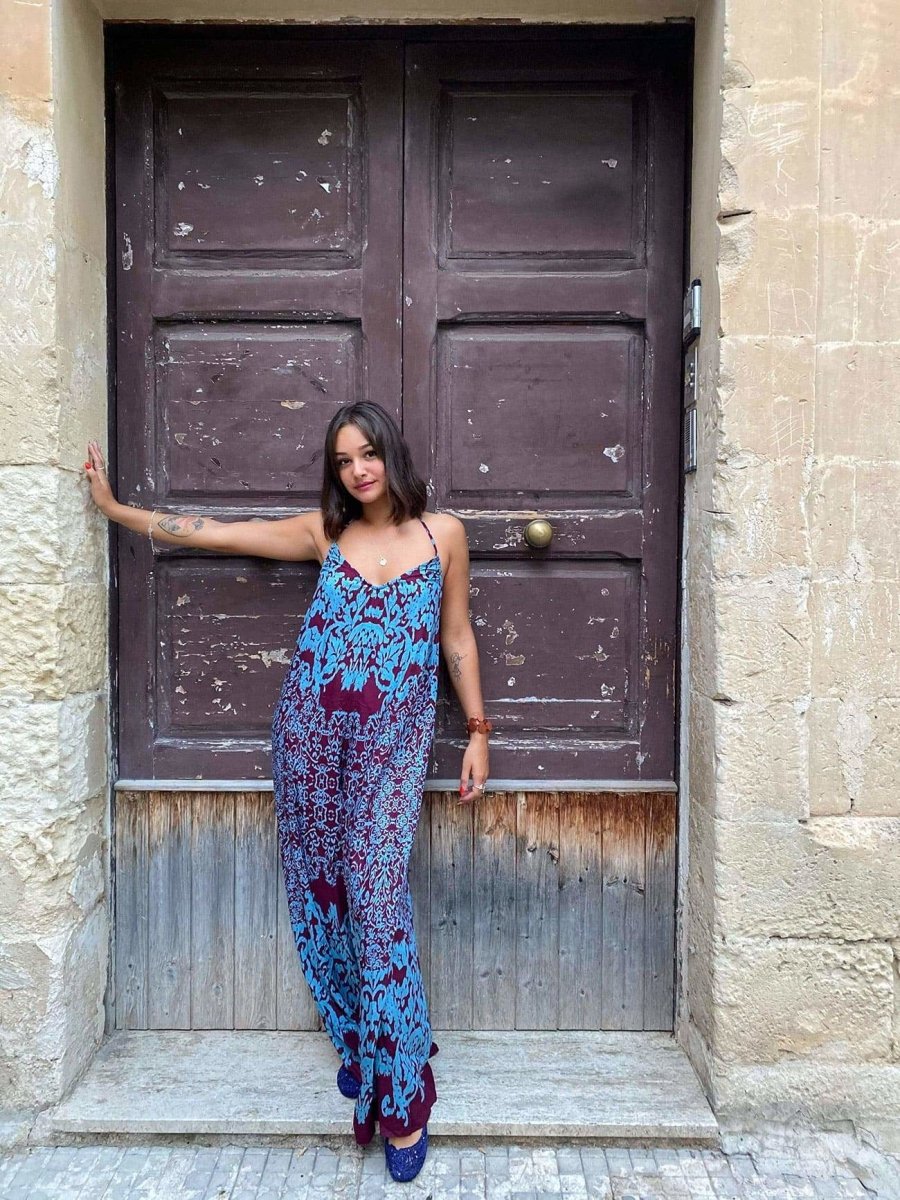 Tuta Dani rayon leggero - bordeaux - Bijondo