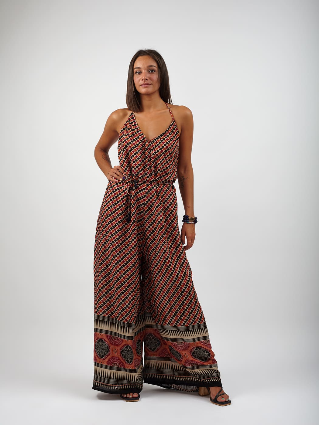 Tuta Dani rayon leggero - vinaccia - Bijondo