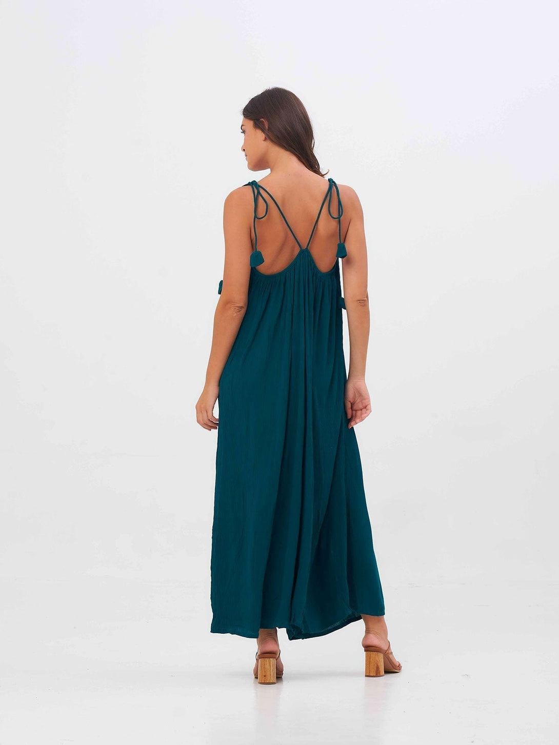 Tuta Lilith Open Back - petrolio - Bijondo