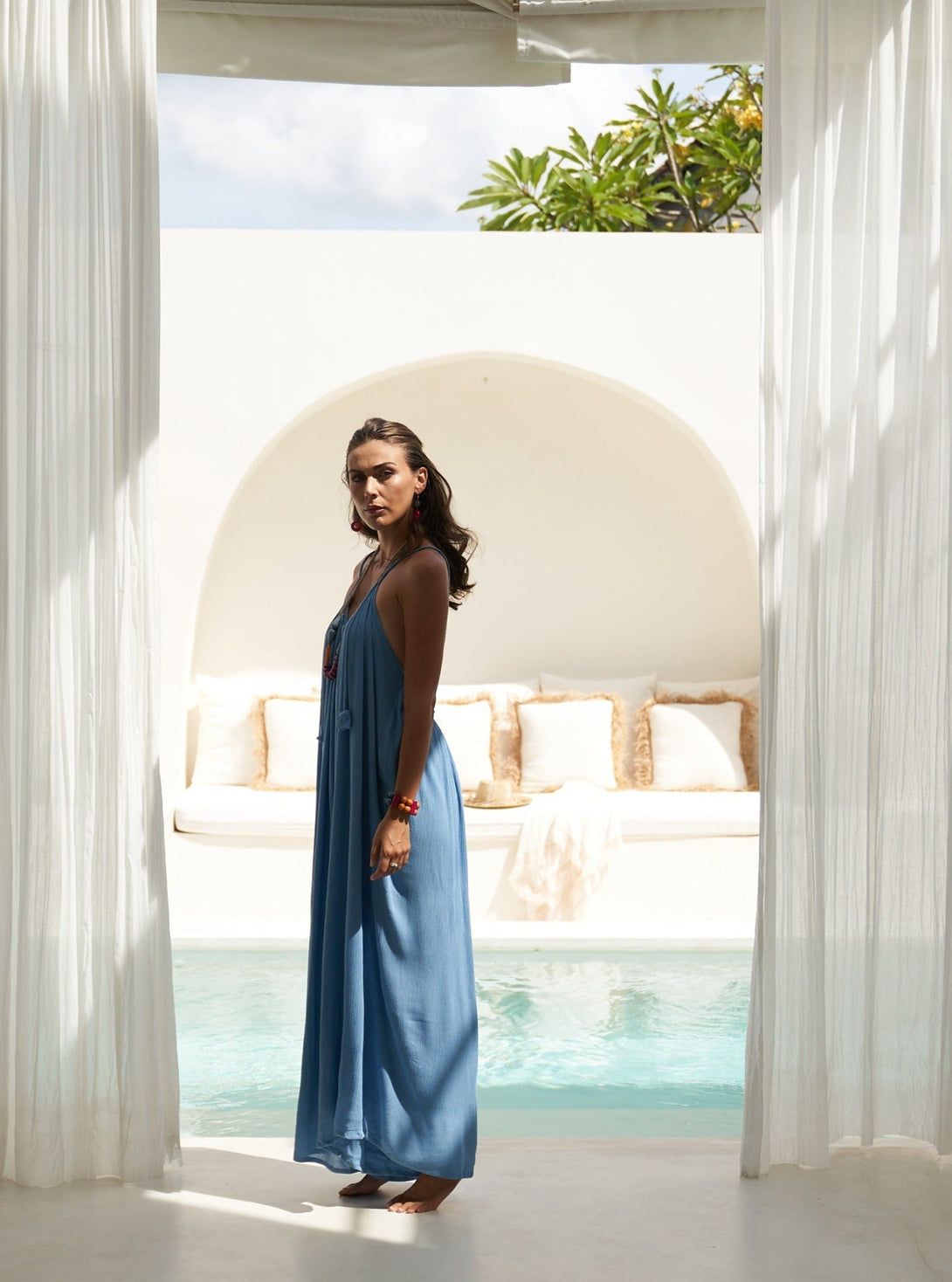 Tuta Lilith Open Back - petrolio - Bijondo