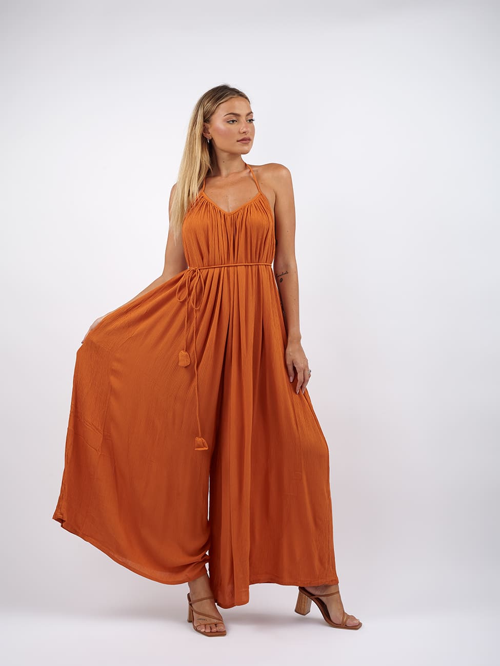 Tuta Lilith Open Back - arancione - Bijondo