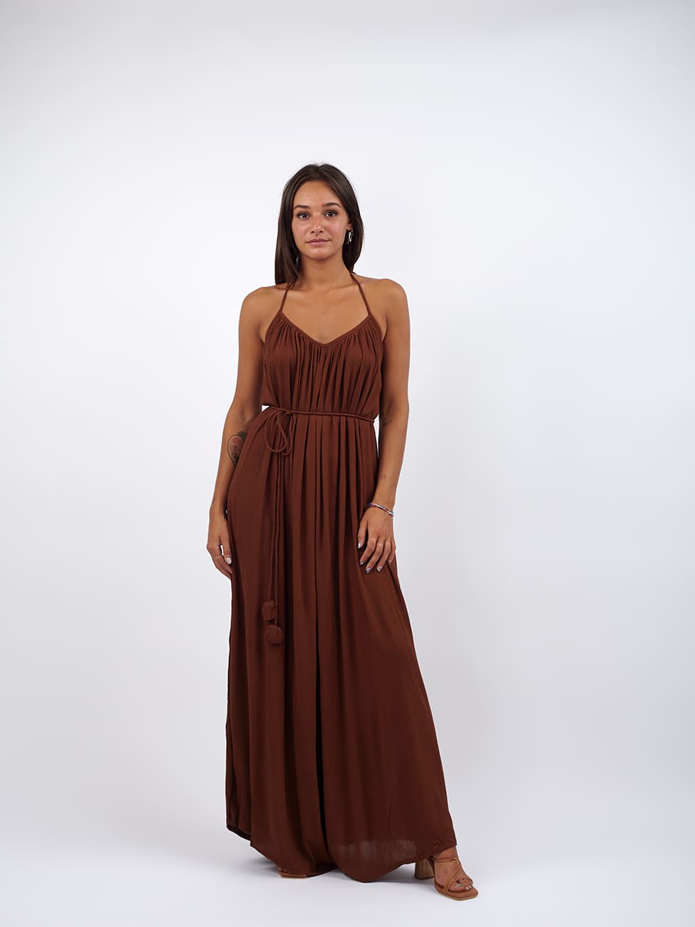 Tuta Lilith Open Back - marrone - Bijondo