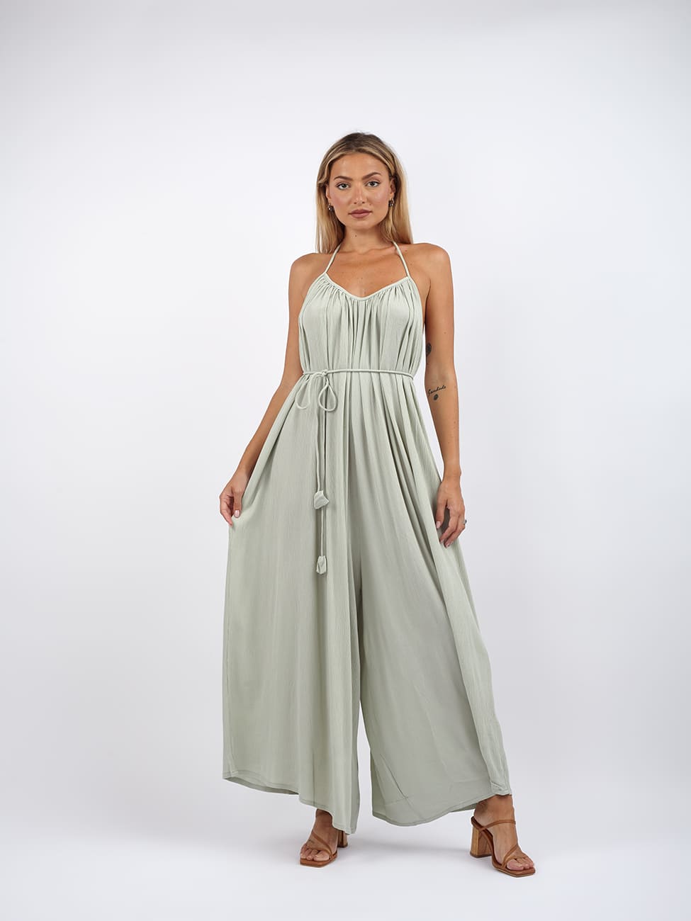 Tuta Lilith Open Back - menta - Bijondo