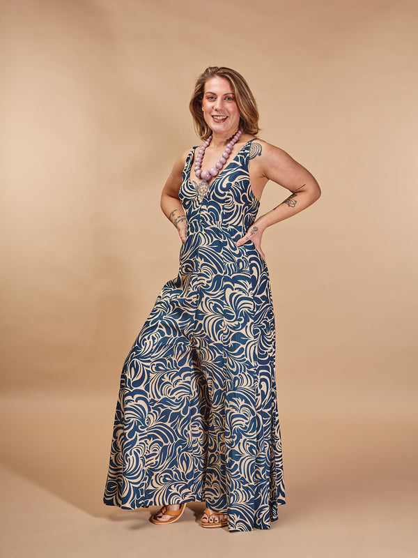 Tuta bretelle rayon gamba ampia Melita-Tuta-WhyY-Bijondo