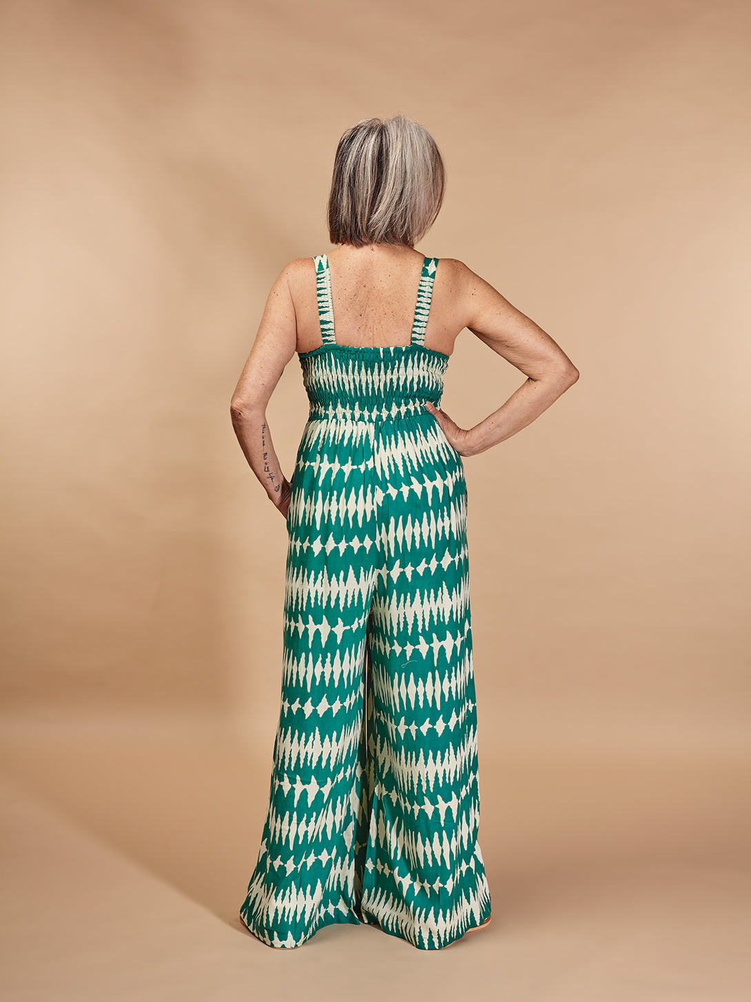 Tuta bretelle scollo a V rayon Carla-Tuta-WhyY-Bijondo