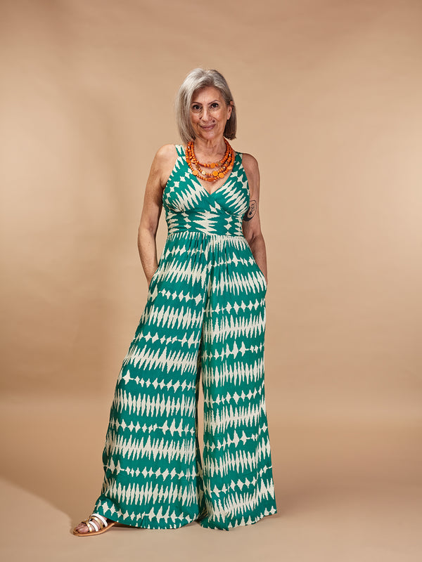 Tuta bretelle scollo a V rayon Carla-Tuta-WhyY-Bijondo