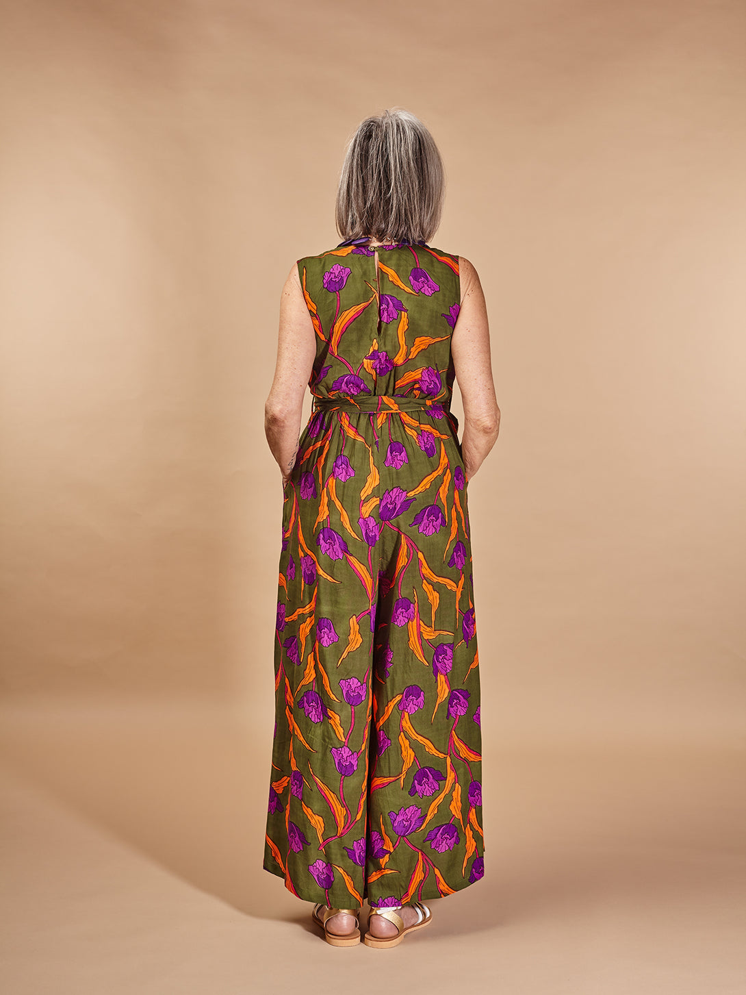 Tuta elegante viscosa fiori Tulip-Tuta-Bijondo-Bijondo