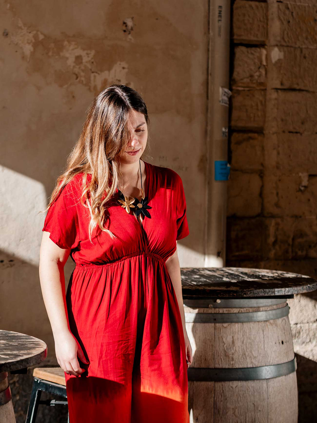 Tuta lunga rayon stampa sfumata Lula-Vestito-Bijondo-Bijondo