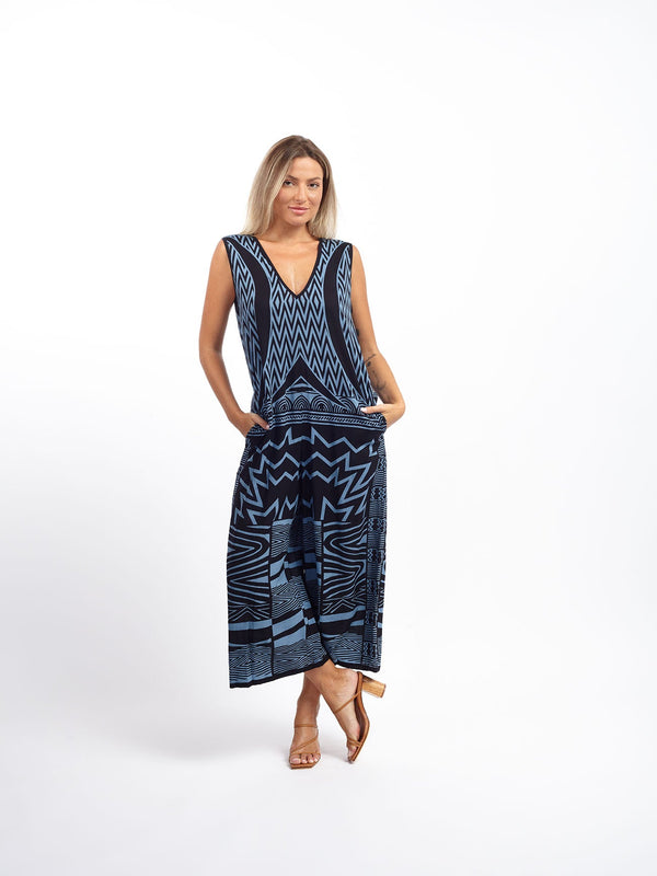 Tuta rayon Selena-celeste-S-M-Bijondo