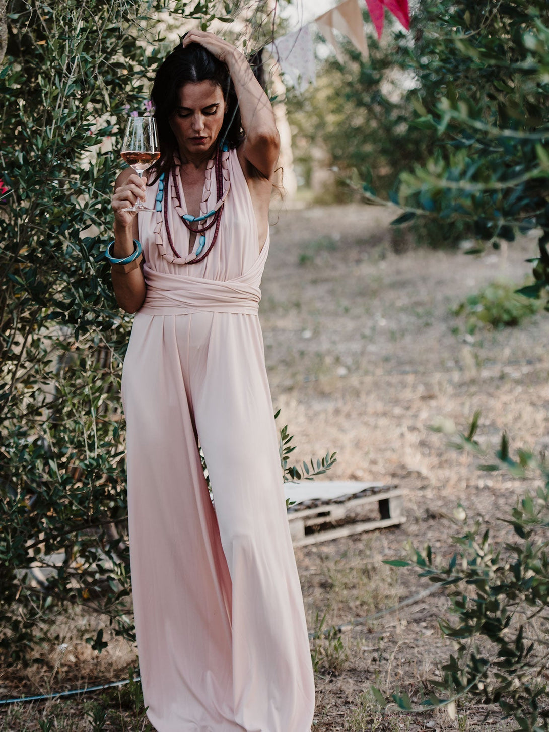 Tuta trasformabile Ayunita infinty-cipria-taglia unica-Bijondo