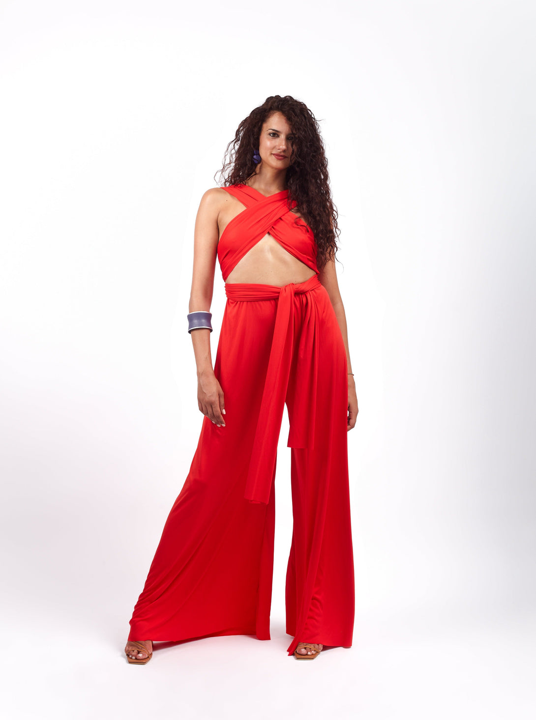 Tuta trasformabile ayunita infinty-rosso valentino-taglia unica-Bijondo