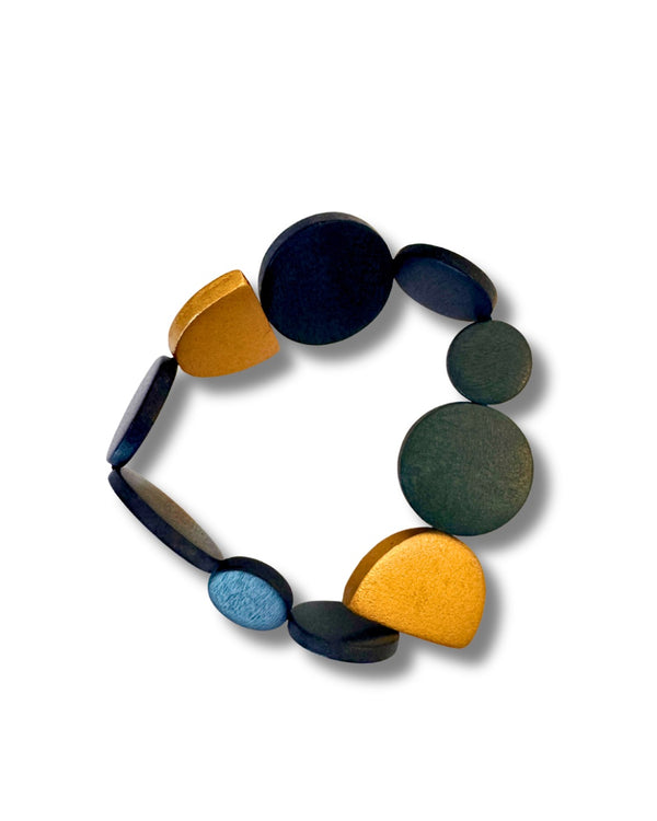 Bracciale legno Kira metallic