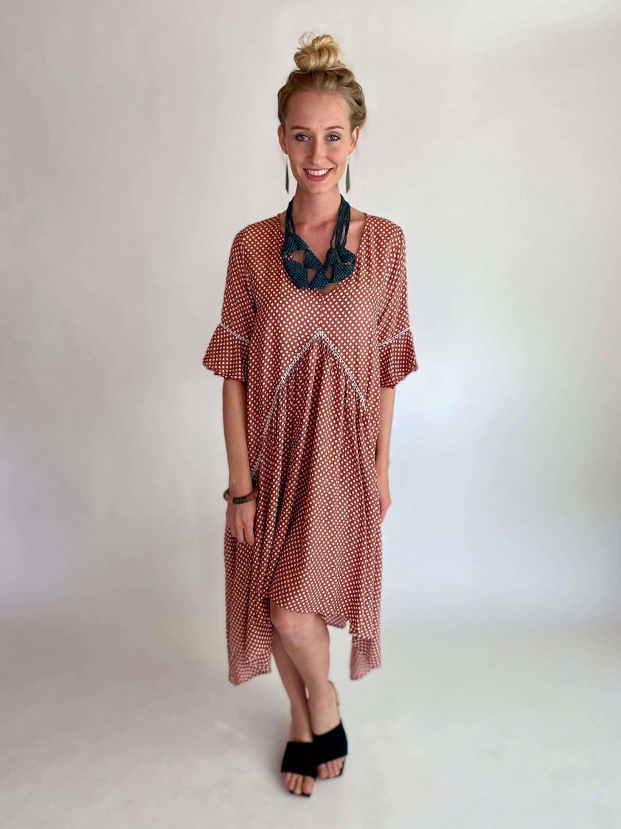 Vestito Amanda - ruggine - Bijondo