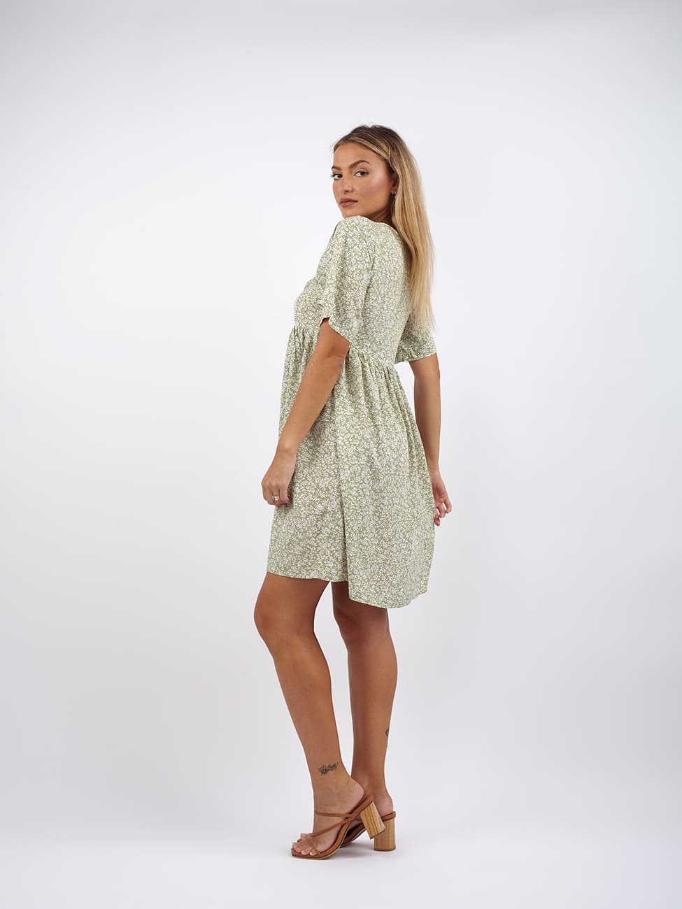 Vestito Babydoll Molly - verde - Bijondo