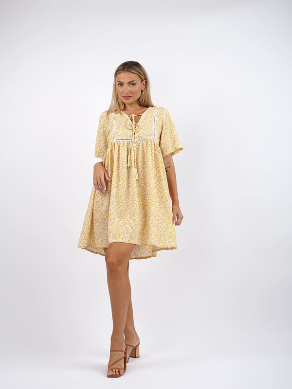 Vestito Babydoll Molly - giallo - Bijondo