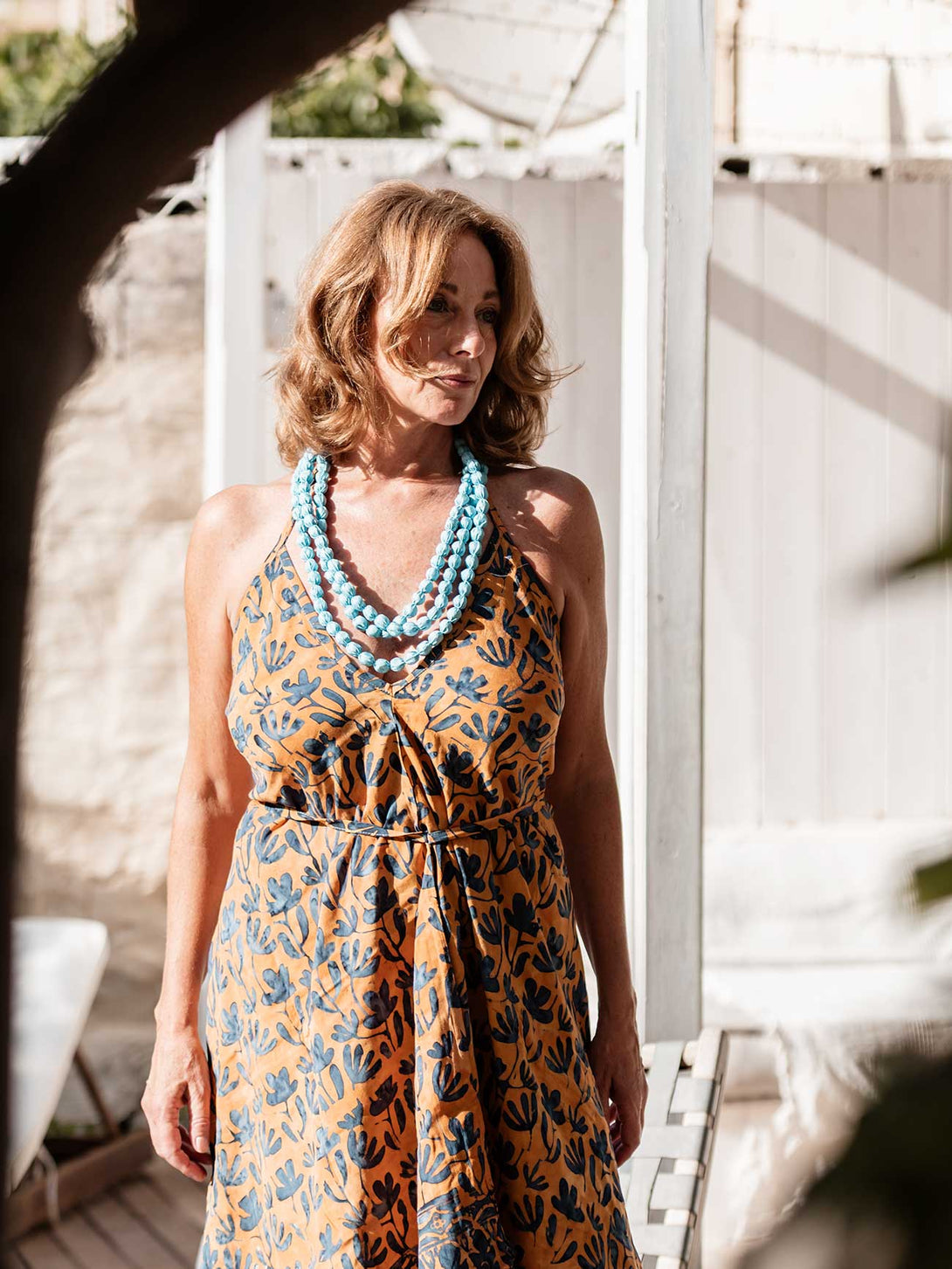 Vestito Batik viscosa trasformabile-Vestito-Bijondo-Zafferano-taglia unica-Bijondo