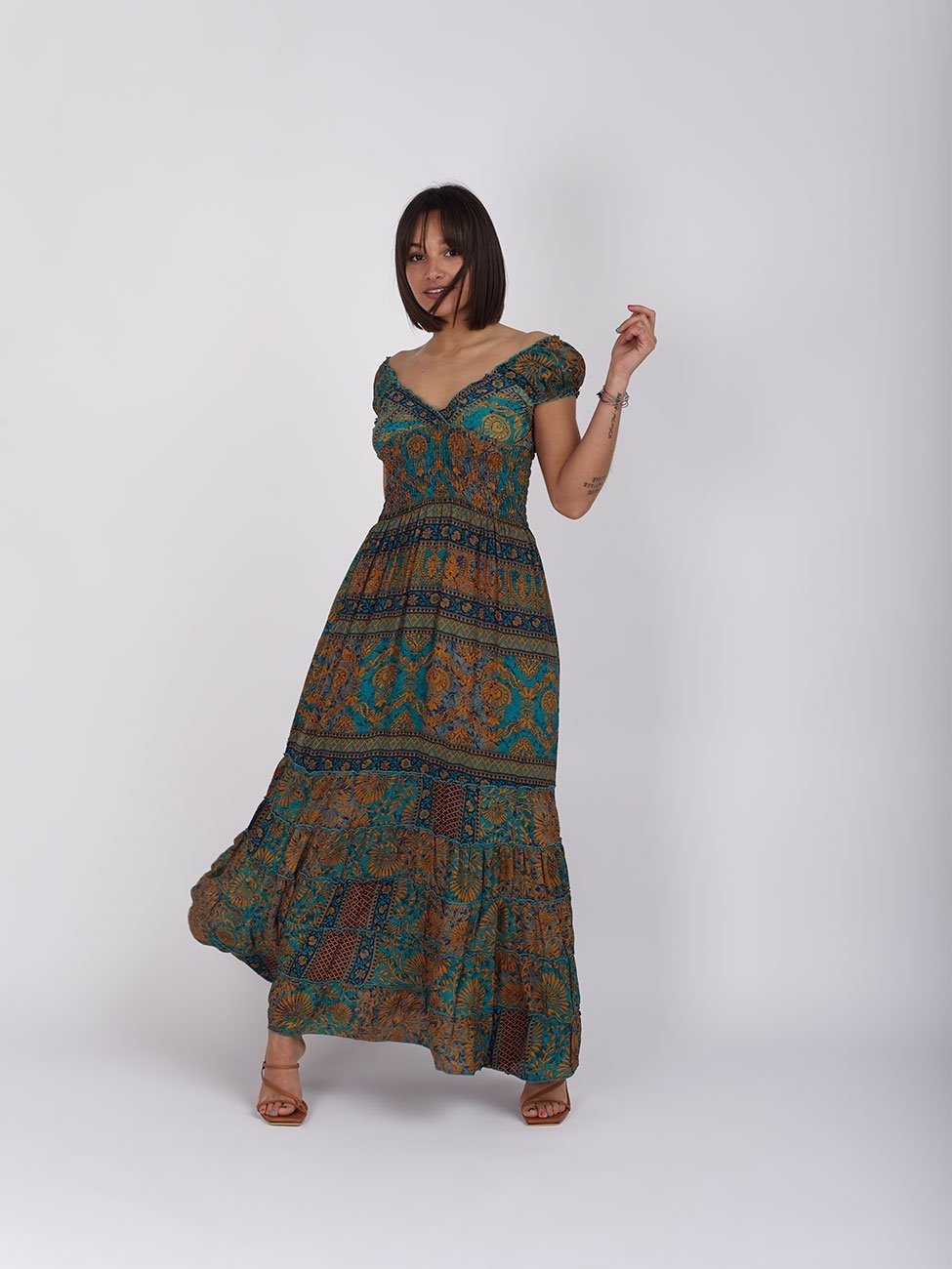 Vestito Blaise Seta - giallo - Bijondo