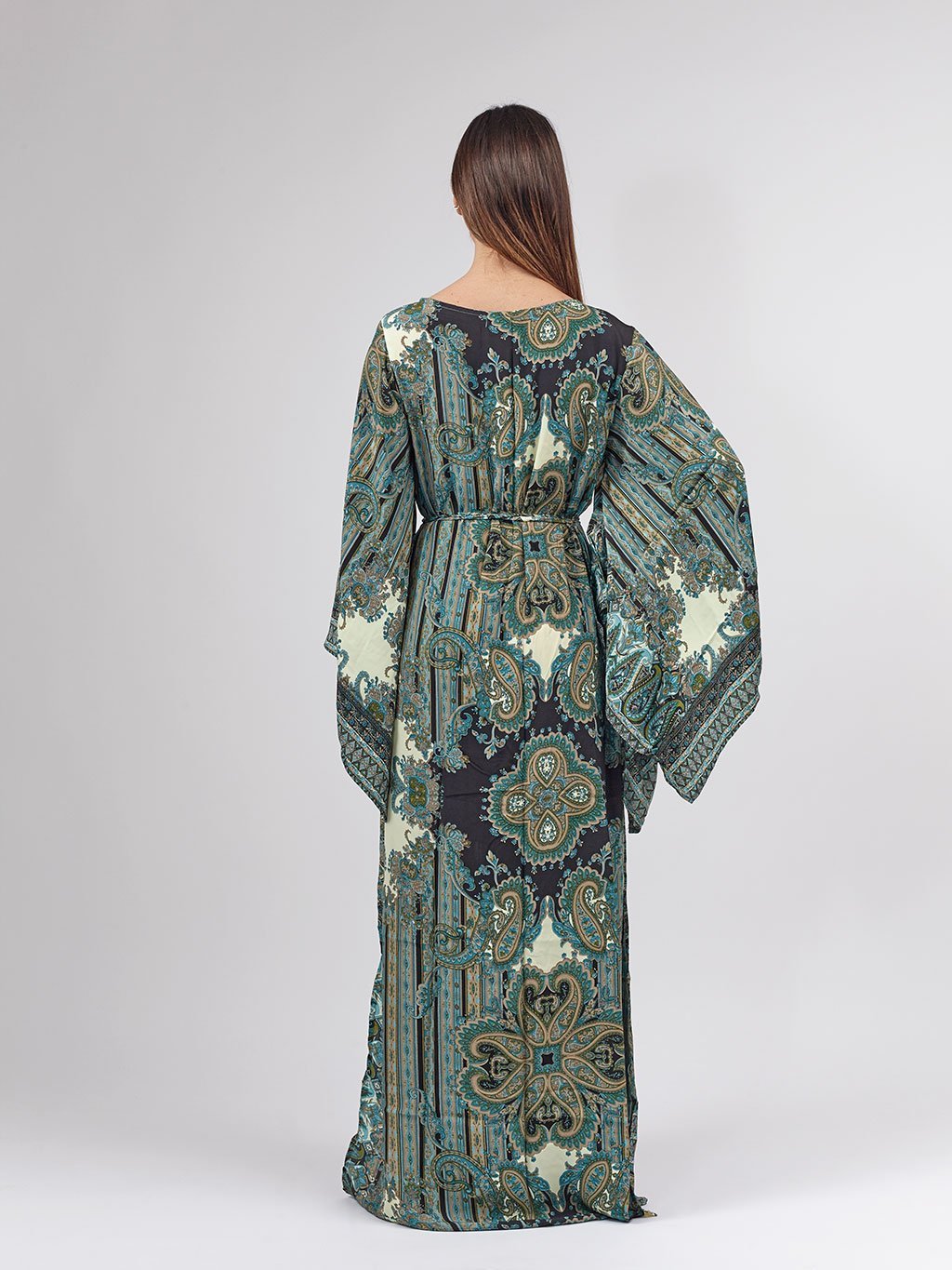 Vestito Caftano Linda - verde - Bijondo