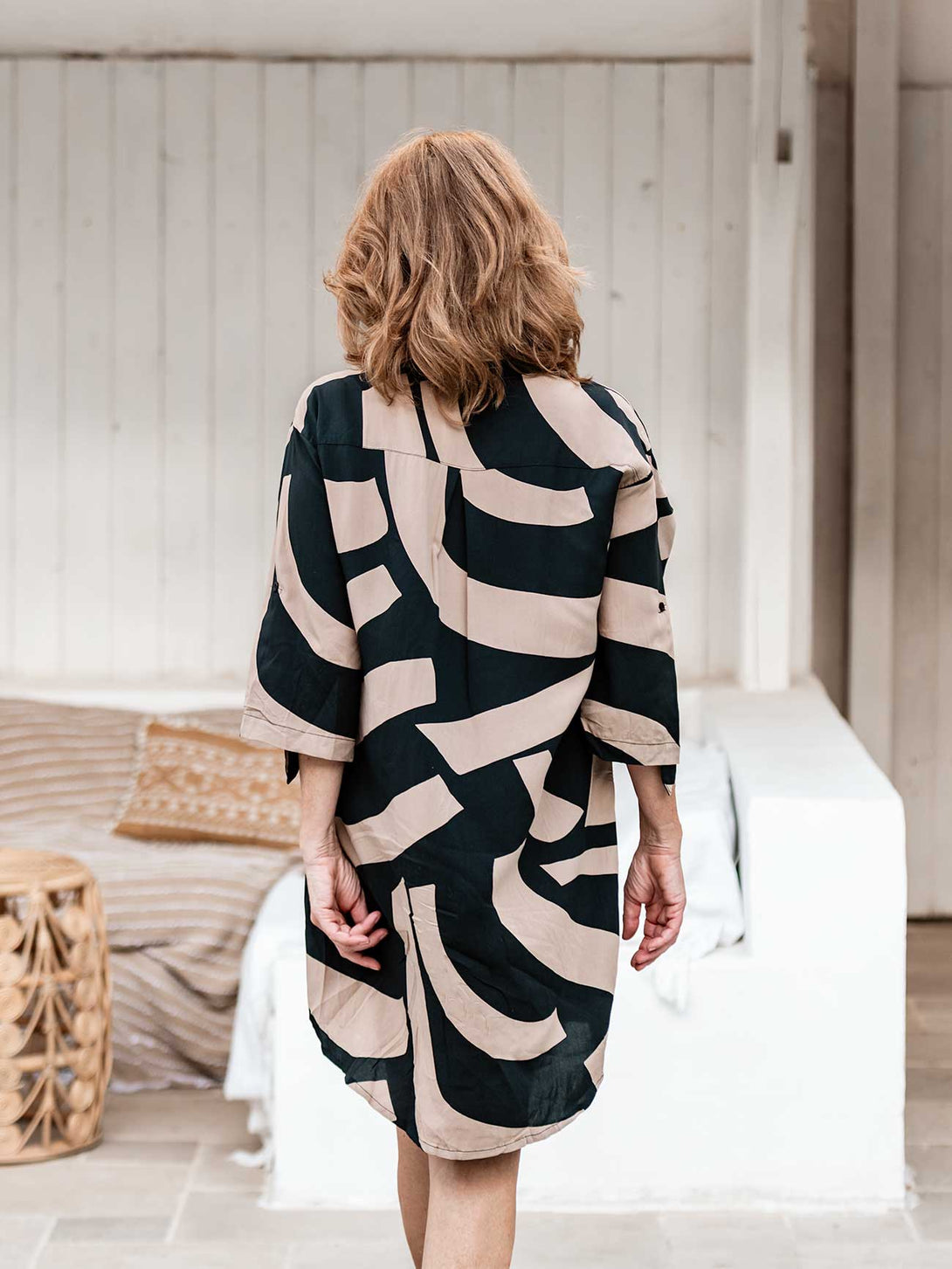 Vestito Camicia Corto Piri Stampato-vestito-Bijondo-Bijondo