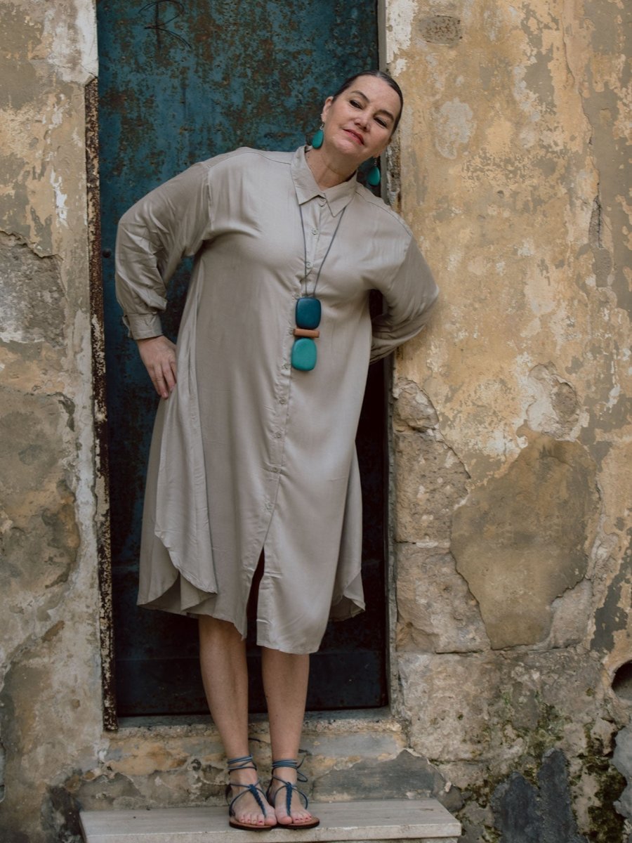 Vestito Camicione over Augusta - magenta - Bijondo