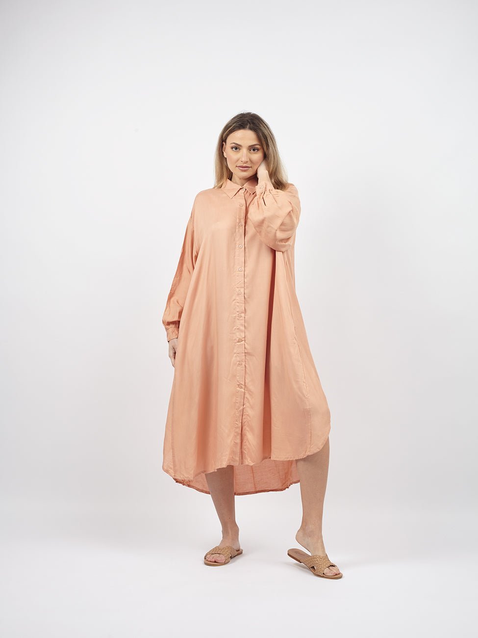 Vestito Camicione over Augusta - cipria - Bijondo