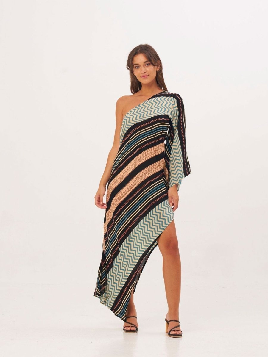 Vestito Charlize monospalla - bianco - Bijondo