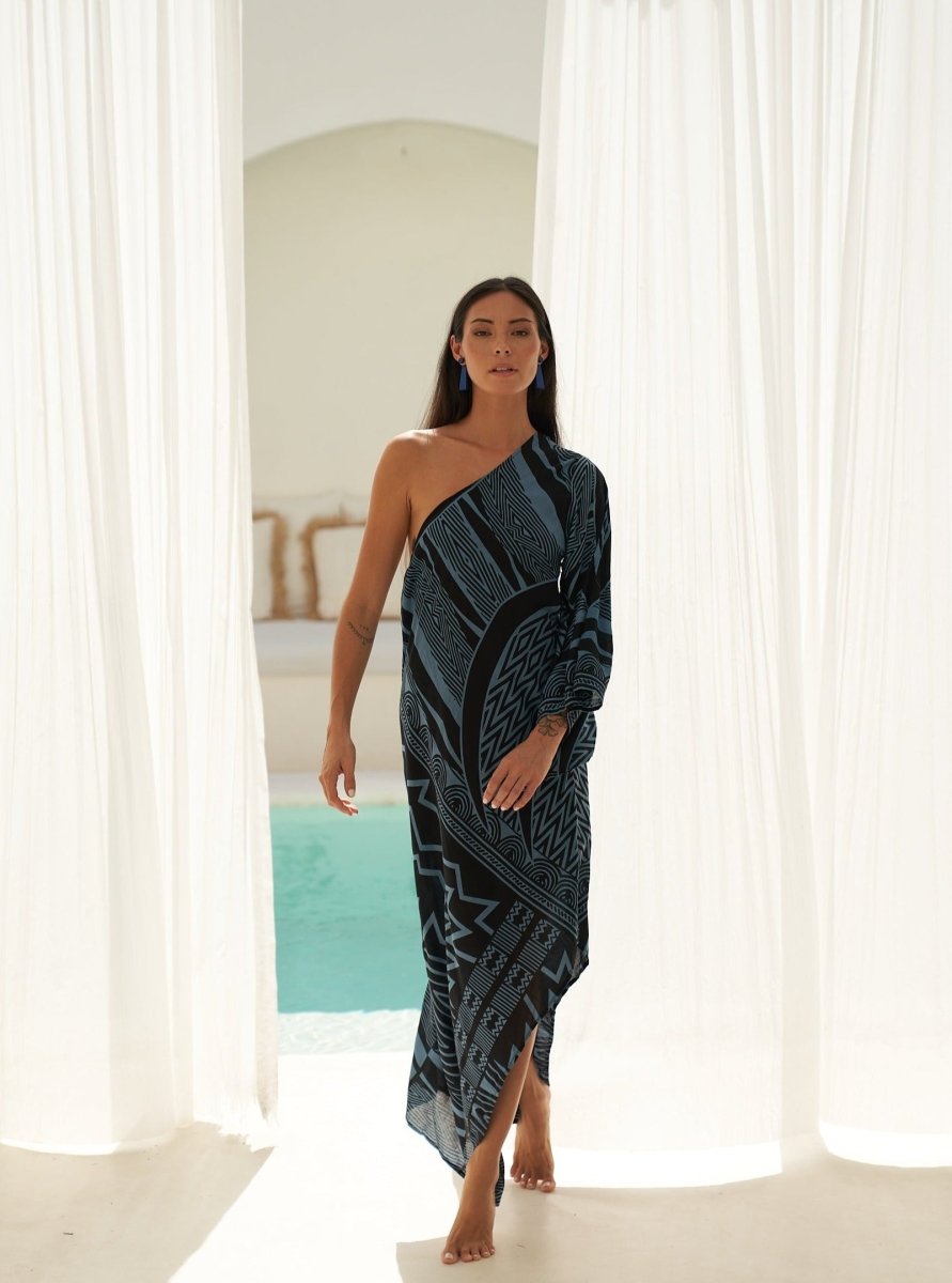 Vestito Charlize monospalla - arancione - Bijondo