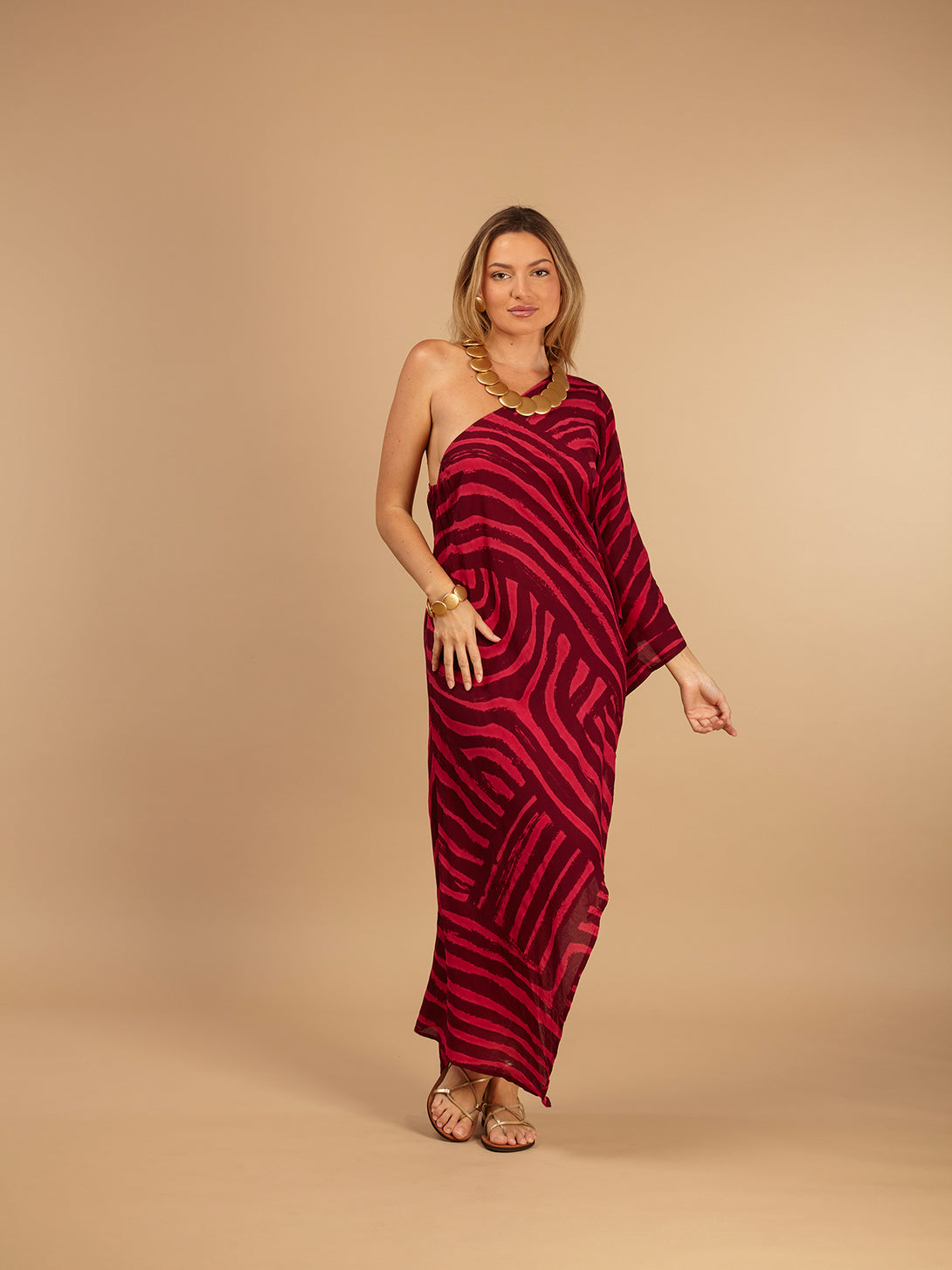 Vestito Charlize monospalla-Vestito-Bijondo-Magenta-S-M-Bijondo