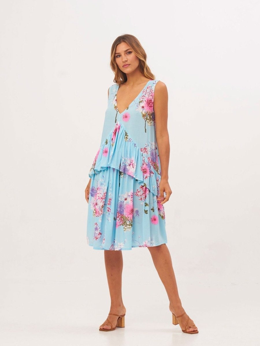 Vestito Cleo - celeste - Bijondo