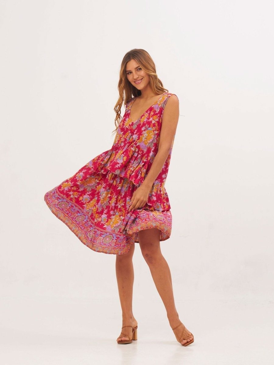 Vestito Cleo - fucsia - Bijondo