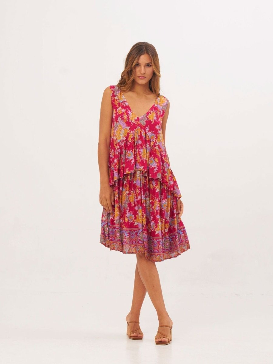 Vestito Cleo - fucsia - Bijondo