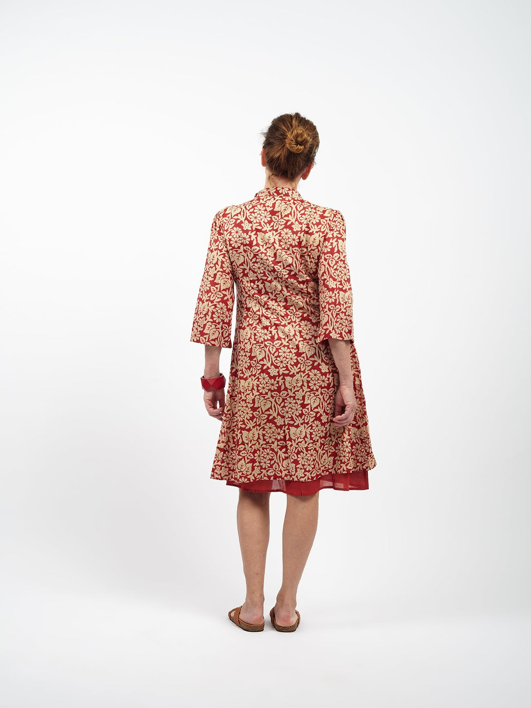 Vestito Consuelo-rosso-S-Bijondo