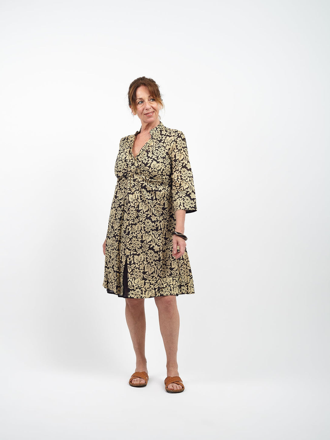 Vestito Consuelo-sabbia-S-Bijondo