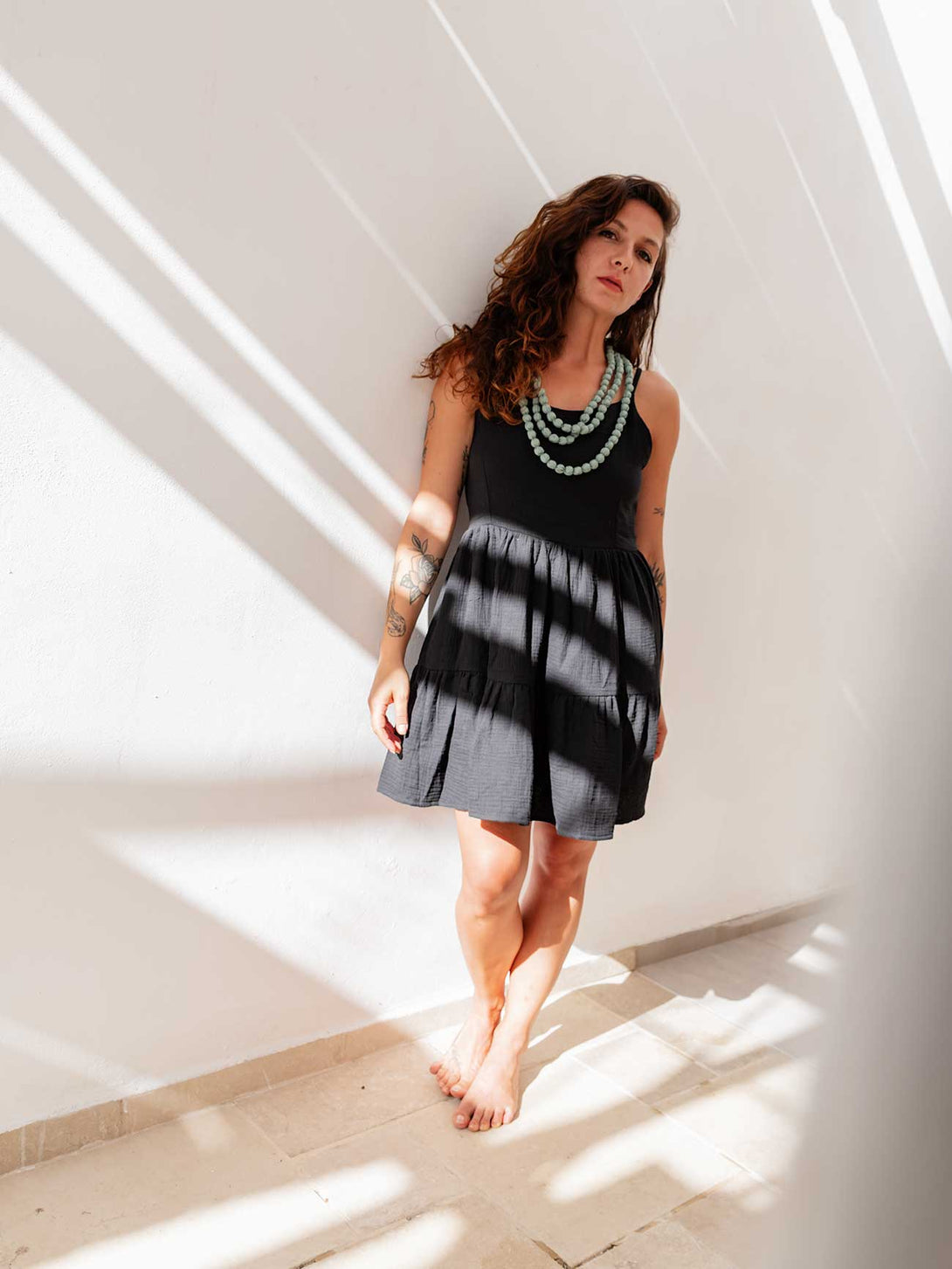 Vestito Corto in Cotone Lilli-vestito-Bijondo-Bijondo