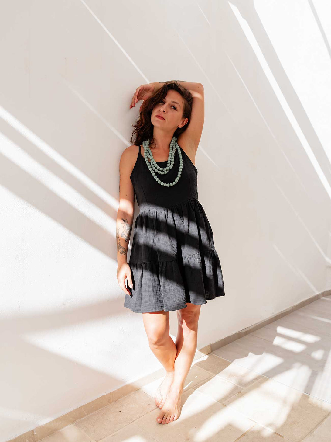 Vestito Corto in Cotone Lilli-vestito-Bijondo-Bijondo