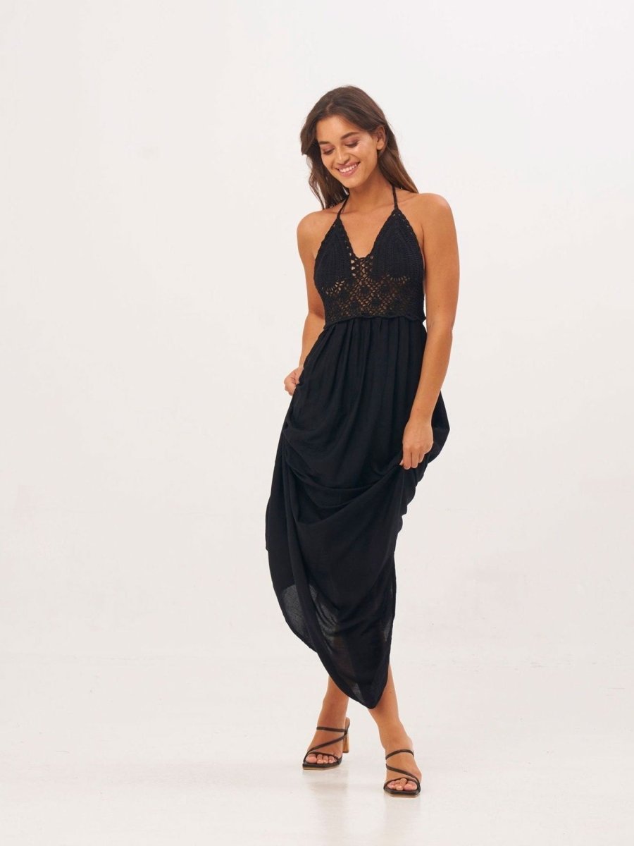 Vestito Elowen Open Back - nero - Bijondo