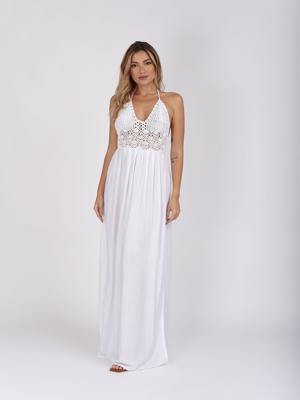 Vestito Elowen Open Back - bianco - Bijondo